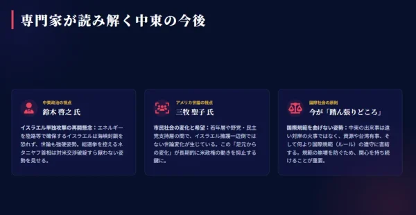 専門家が読み解く中東の今後