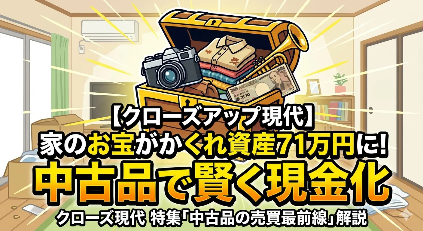 【クローズアップ現代】かくれ資産71万円「家のお宝」を中古品で現金化 kakure-shisan-reuse