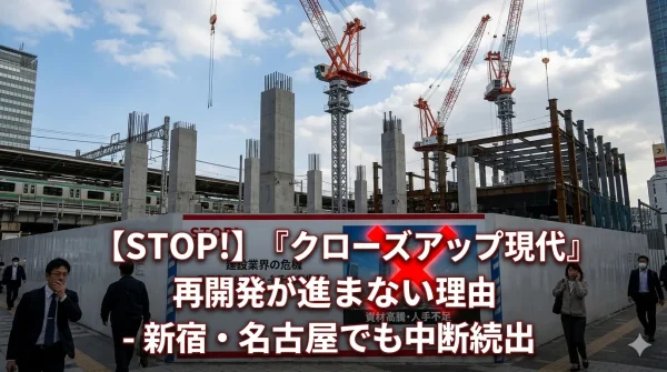 【クローズアップ現代】再開発工事が進まない理由「新宿・名古屋でも」
