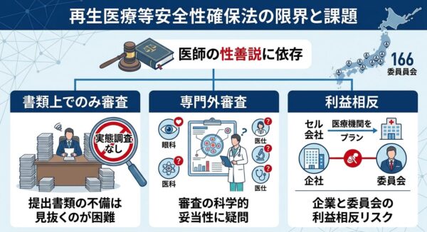 「再生医療等安全性確保法」が抱える制度的な限界と課題