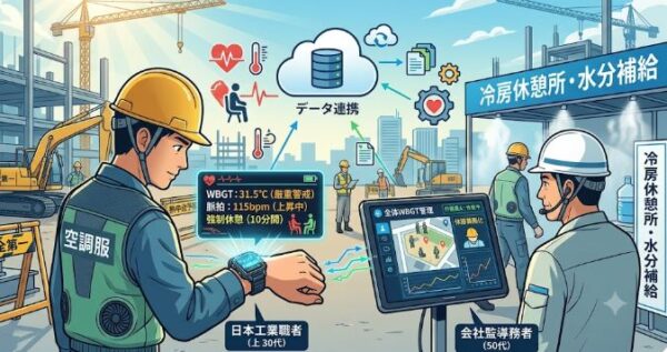 科学的データに基づく休憩の義務化(WBGTとスマートデバイスの活用)