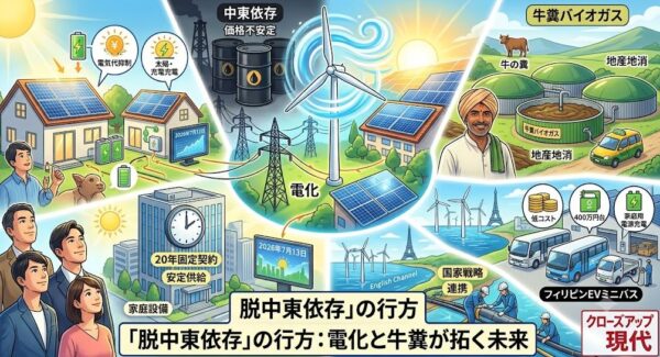 【クローズアップ現代】脱中東依存と電化の行方「牛の糞が燃料に」 kurogen-datsuchuto-denka