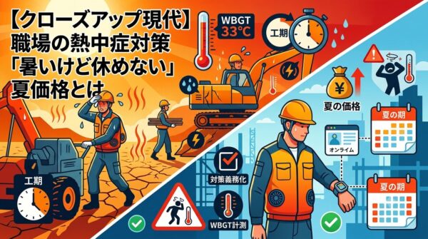 【クローズアップ現代】職場の熱中症対策「暑いけど休めない」夏価格とは kurogen-workplace-heatstroke