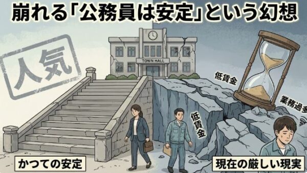 崩れる『公務員は安定』という幻想