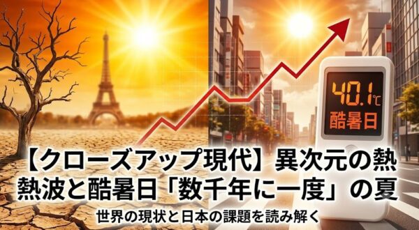 【クローズアップ現代】異次元の熱波と酷暑日「数千年に一度」の夏 kurogen-heatwave-kokushobi