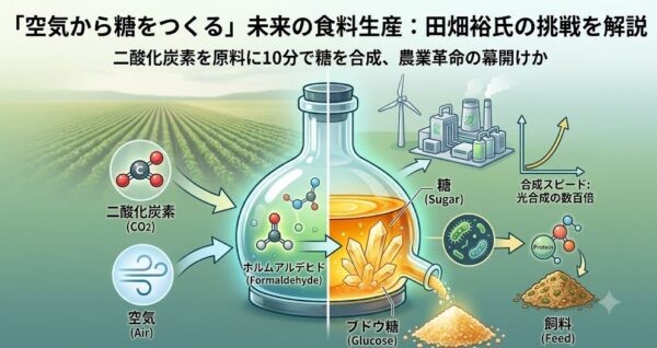 【ブレイクスルー】空気から糖「二酸化炭素で合成」田畑裕の農業革命